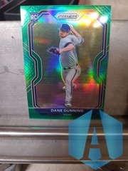 2021 Panini Prizm Tier III Green Prizm Dane Dunning #226 Rookie RC